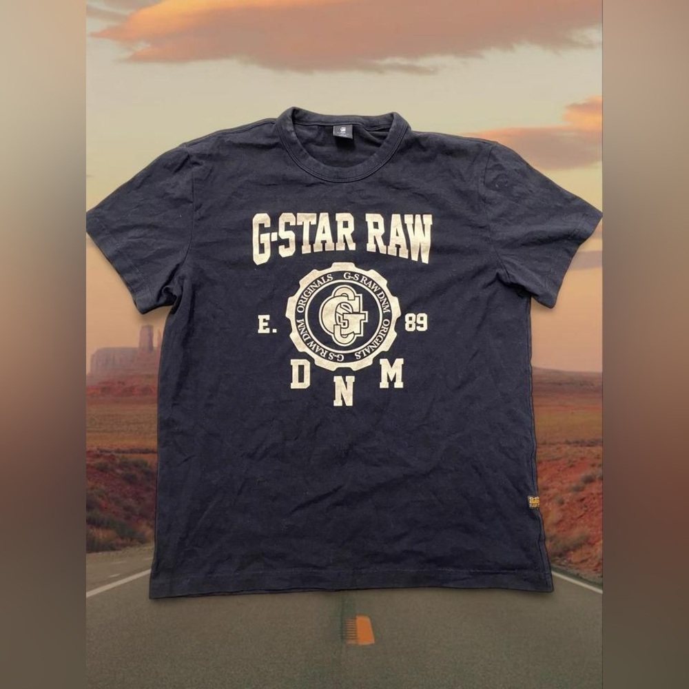 G-Star RAW Skater Casual Streetwear Black Graphic Logo T-shirt School Gym